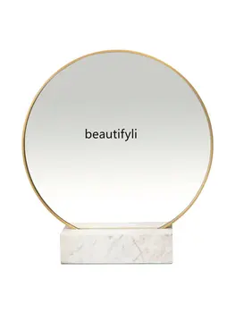 Európsky Záznam Lux kolo Mosadz Kozmetické Zrkadlo B & B Villa Štúdia Umelecké Dekoratívne Zrkadlo Tvorivé Toaletný Zrkadlo