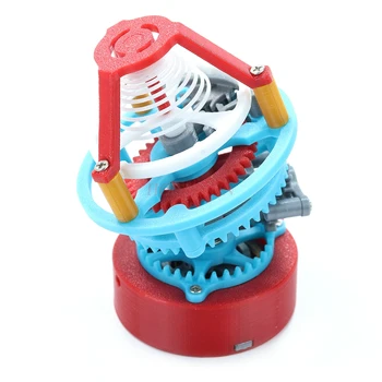 Hodinky Mechanické hodiny Tourbillon 3D tlačené Ručne model dorastencov DIY Stôl ozdoby KMEŇOVÝCH dekompresný hračky pre deti, darčeky