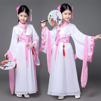Čínske Deti, Nový Rok, Vianoce Princezná Kostým na Karneval, Halloween Kostým pre Dieťa Dievčatá Šaty