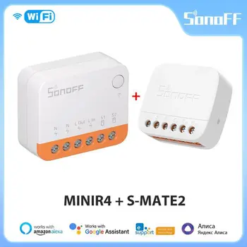 SONOFF S-MATE2 Extrémne Prepínač Mate Miestne Ovládanie Mechanické Prepínanie Podporu MINI Veľkosť obojsmerná eWeLink Diaľkové Ovládanie cez MINIR4