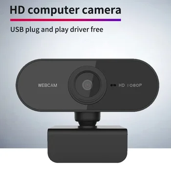 Webová Kamera s rozlíšením Full HD 1080P Počítač PC Webkamera s Mikrofónom, Otočná Kamery pre Live Broadcast Video Telefonovanie Konferencie Práce