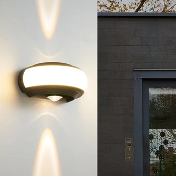 Pol-okrúhle Nástenné Svietidlo s Vodotesný LED osvetlenie, Ideálne pre Schodisko a Balkón Osvetlenie