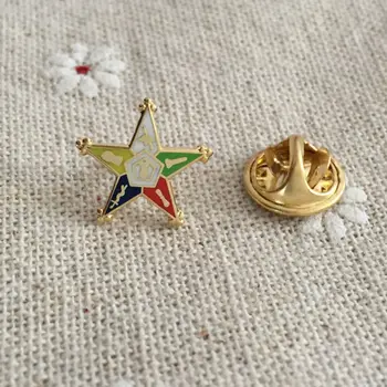 Objednávky Z Východnej Star Slobodomurárstva Klopě Pin Malé Roztomilé Odznaky Freemason Kolíky a Brošne Murárov Metal Craft pre Lodge