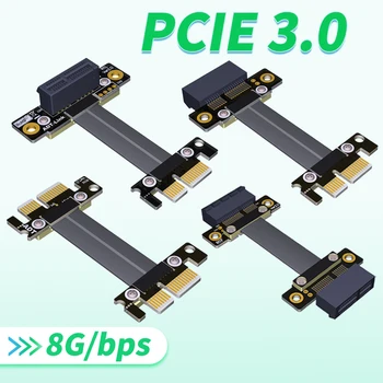 PCI-E 3.0 X1, Aby X1 Jumper Predlžovací Kábel Mužov a muži Ženy Žien PCIe slot karty PCI Express 1x Signál, že Vymení Extender Adaptér