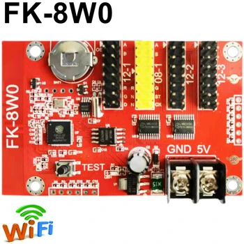 FK-8W0 WIFI LED Prihlásiť Displeji Ovládacieho Karty Jednej Farby a Dual Color Bezdrôtový P10 Led Správu Radič Displej
