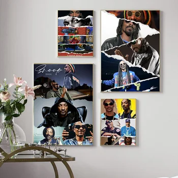 Snoop Dogg Známy Rapper Hviezda Tlač Umenie Plagátu Hip Hop Hudba Spevák Stene Obraz Na Plátne Maľba Dekorácií