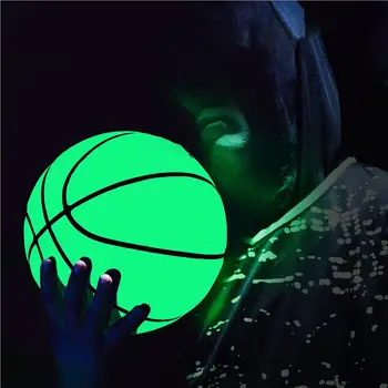 Žiariace Basketbal Reflexné Hračka Zelenej Gule Noc Súťaže Fluorescencia