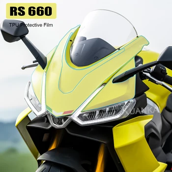 Pre Aprilia RS 660 RS660 Motocykel čelné Sklo Anti -scratch Film Špeciálne Reálne TPU Ochranný Film Kapotáže Ochranu Dielov