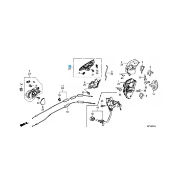 Ľavej Strane Dvere Vonkajšie Rukoväť Prevodov Žiadne Tlačidlo, Otvor pre Honda CRZ CR-Z ZF1 ZF2 2011-2015 72181-SZT-G01ZC LH