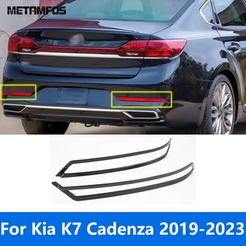 Pre Kia K7 Cadenza 2019-2021 2022 2023 Chrome Zadné Hmlové Svetlo Lampy Kryt Výbava Foglight Rám Chránič Príslušenstvo Auto Styling