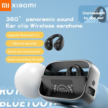 Xiao Bluetooth Slúchadlá Mini Ucho Klip Športové Bezdrôtové Slúchadlá Slúchadlá Stereo Bass Nepremokavé Nabíjateľná Slúchadlá S Mikrofónom