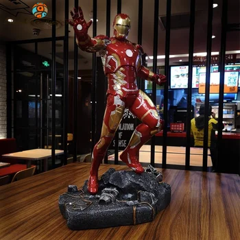 Marvel Comics Avengers Anime Figúrka Iron Man Akcie Obrázok Pohode Socha V Kancelárii Izba Dekor Socha Halloween Vianočný Darček