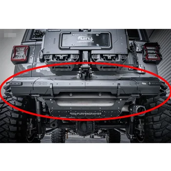 F2004 vysokej kvality zadný nárazník na jeep pre wrangler JL 2018+ hliníková zliatina + oceľ