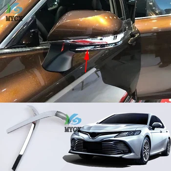 Pre Toyota Camry 2018 2019 8. XV70 Spätné Zrkadlo Dekoratívne Pásy ABS chrome Materiál Príslušenstvo