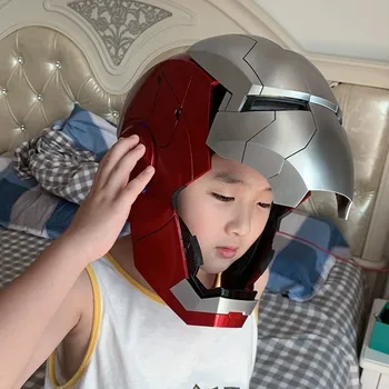 Horúce Marvel Iron Man Autoking 1/1 Mk5 Prilba Vzdialené A Hlasové Ovládanie Iron Man Automatické Prilba Maska S Led Svetlom Nové Darčeky