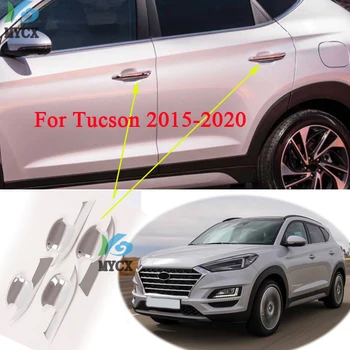 Pre Hyundai Tucson 2015 2016 2017 2018 2019 2020 Nový Chrome Dvere Auta Rukoväť Kryt Výbava Nálepky