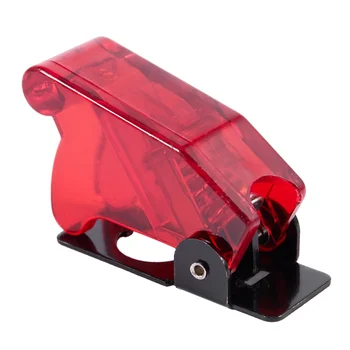 Plastové 12 mm Prepínač Bezpečnostný Kryt Chránič Spp Stráže 5 ks Červená
