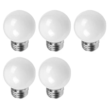 5 kusov E27 0,5 W AC220V Biele Žiarovky Žiarovky Dekorácie, Lampy