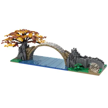 Most Architektúry Model s Stromu Budovy Hračky 1012 Kusov MOC Budovať