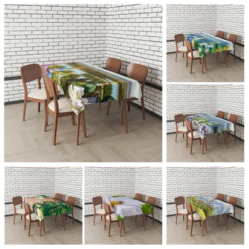 Domov obrusy pre písacie stoly, dekorácie a obdĺžnikový stôl príslušenstvo nepremokavé tkaniny Proti hubám obrus