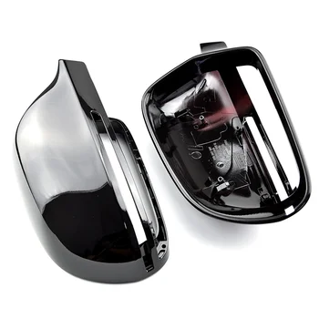 2X Pečené Čierne Spätné Zrkadlo Pokrytie pri A4 S4 A5 A6, S5 S6 A8 S8 Q3 SQ3 A3 Spätné Zrkadlo Úprava Časť