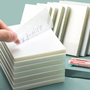 50 Listov Transparentné Nepremokavé Vyslaný Memo Pad Sticky poznámkové Zápisníky Predpokladá, pre Školy kancelárske potreby Kancelárske potreby