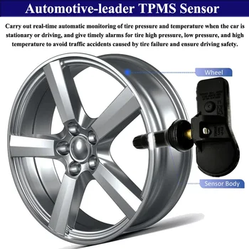 Pack 4 TPMS Sledovanie Tlaku v Pneumatikách, Senzor 52933-C1100 pre Hyundai Sonata Tucson, Santa Fe Kia 2015-2020