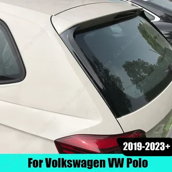 Auto Zadné Okno Canards Štiepačky Bočné Krídlo Spojler Lesklý Čierny Výbava Kryt Pre Volkswagen VW Polo 2019-2023+ Tela Súpravy Tuning