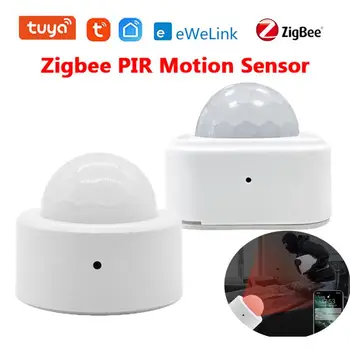 Tuya/eWelink Zigbee PIR Čidlo Smart Ľudského Tela, Pohybu, Detektor Mini Infračervený Detektor Home Security Pre Inteligentný Život