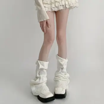 Japonský Pletené Nohu Teplejšie Ponožky Nové Lolita Elastické Topánky Kryt Harajuku Cosplay Univerzálne Nohy Zahŕňa