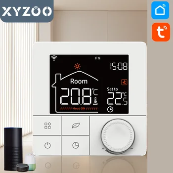 WiFi Podlahové Kúrenie Termostat pre Elektrické/Voda Plynový Kotol Smart 220V Regulátor Teploty Programovateľné Tuya Google Alexa