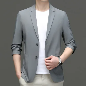 2760-R-Oblek vyhovovali mužov kórejská verzia slim-fit stierka Najlepší muž ženícha manželstva business professional šaty, oblek malé vyhovovali muž