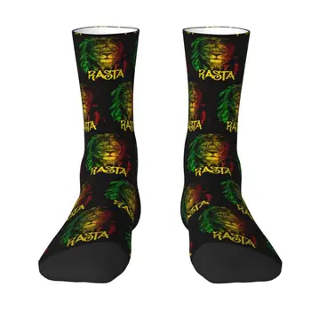 Zábava Mužov na Jamajke Vlajka Rasta Šaty Unisex Ponožky Teplé Pohodlné 3D Vytlačené Jamajský Pride Posádky Ponožky