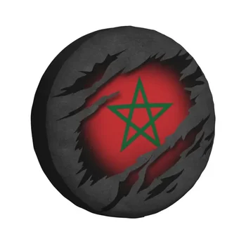 Marocký Roztrhané Maroko Vlajka Náhradné Koleso Pneumatiky Kryt pre Toyota RAV4 Prado Jeep RV SUV Kempingové Príslušenstvo Vozidla 14