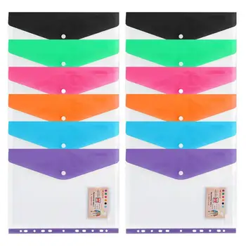 Obálky Binder Vrecku Súbory Binder Obálky Zložky Organizátor Farba Transparentná 11-Jamkové Loose-Leaf Taška Troch-Dimenzionální