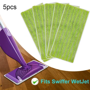 5 ks Na Swiffer Mikrovláknovú Handričku Pre Swiffer Mokré Jet Drevené A Podlahy Spray Mop pre Domácnosť na Čistenie Príslušenstvo Výrobku