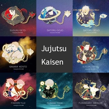 Japonské Anime Jujutsu Kaisen Gojo Satoru Kovové Odznak Tlačidlo Brošňa Kolíky Zber Medaila Prívesok Hračka Cosplay Darček