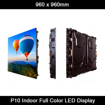 8pcs/veľa Krytý Die-Casting Hliníkový Kabinetu Video Nástenné LED Prenájom SMD HD LED Obrazovka P10 960mm*960mm LED Displej