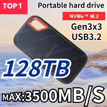 1 TB Prenosný externý pevný disk SSD 2 TB Externé ssd (Solid State Drive USB 3.1/Typ-C Pevného Disku vysokorýchlostný Úložný priestor Pre PC/Mac/Telefón