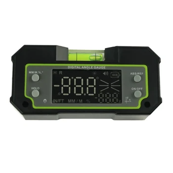 K1KA Digitálne DualAxis Inclinometer Obrazovke 4x90° Finder Uhlomeru Meranie Nástroja s Údajmi Podržte Prenos Meradla