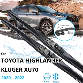 2x Pre Toyota Highlander Kluger XU70 2020 2021 2022 Predné Stierače, Gumy Okno Čistiace Kefy Podložky Auto Príslušenstvo