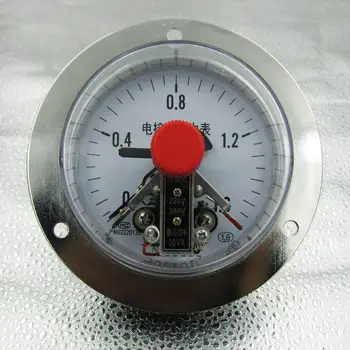 HACCURY Rôznych špecifikáciách 30VA Radiálne Magnetické pomôcť Elektrického kontaktu tlakomer -0.1-100Mpa
