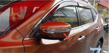 Lapetus vhodné Na Nissan qashqai 2014 - 2020 ABS Chrome Spätné Zrkadlo Pásy Veko Krytu Spp Trim 2 Ks / Sada