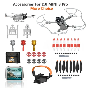 Pre DJI Mini 3 Pro Vrtule Držiteľ Stráže Film Okuliare podvozok Joysticker Motor Kryt, Popruh DJI Mini 3 Drone Príslušenstvo