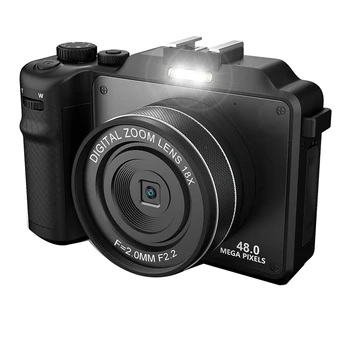 3v IPS Displej Digitálny Fotoaparát Pre Fotografovanie, Dual Cam Predný A Zadný Fotoaparát S automatickým zaostrovaním Face Detect