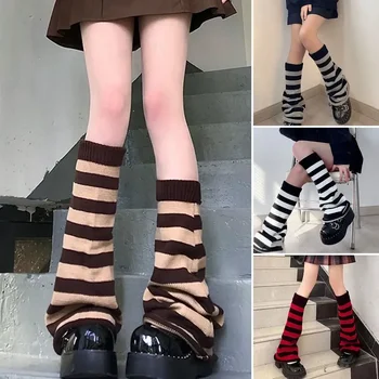 Nohy Kolená 50 cm Y2k Ponožky Členok Teplejšie Dlho Lolita Japonské Zimné Gotický Gamaše Goth Ženy Putá Star Prekladané Pletené Návleky