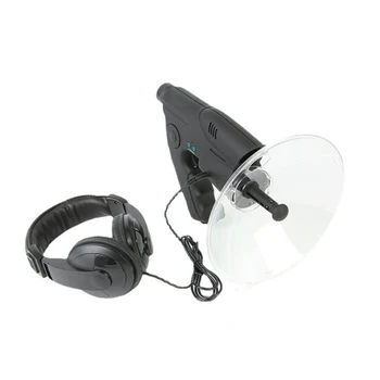 ABS Presné A Prenosné Directional Mikrofón Pre Voľne žijúce živočíchy Počúvanie Parabolic Mikrofón