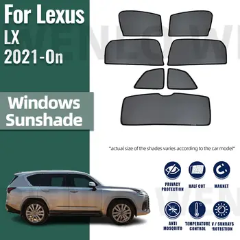 Pre Lexus LX 600 2022 2023 2024 LX600 J310 Magnetické Vozidlo, do Okna Záclony Solárne Sunshield Tieň Oka Sklo Zatemnenie Ochrana pred Slnkom