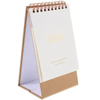 Stolový Kalendár 2024 Stolový Kalendár Ornament Postaviť Flip Kalendár Dekor Stolový Kalendár