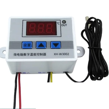 XH-W3002 220V Digitálny LED Regulátor Teploty 10A Termostat Spínača Probe S Nepremokavé Senzor W3002